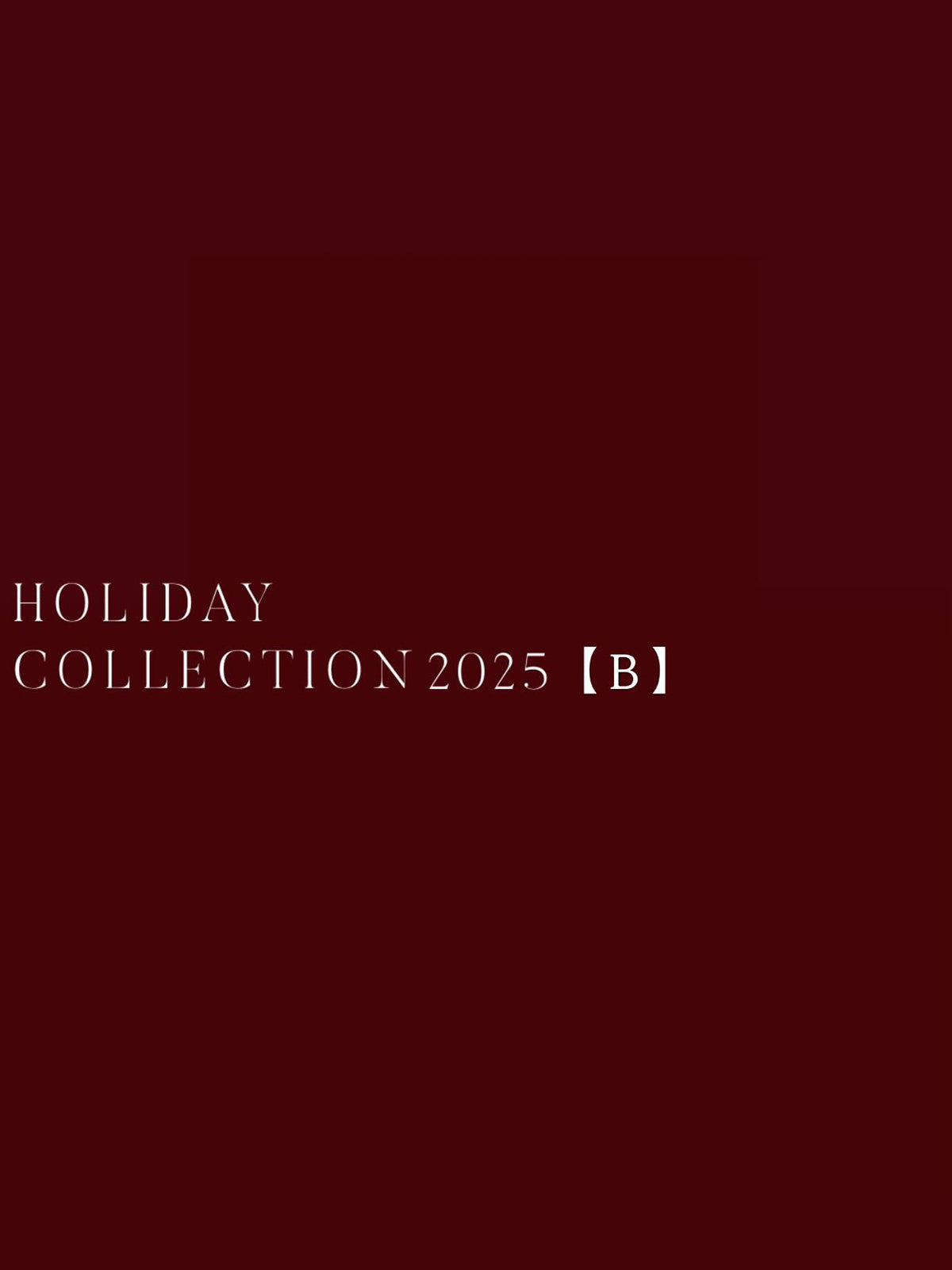 【限定品番】Holiday Collection B