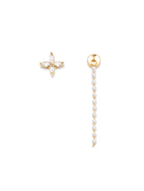 2wayグロウヴァインマグネットピアス - ゴールド