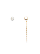 2wayルミチェーンマグネットピアス - ゴールド