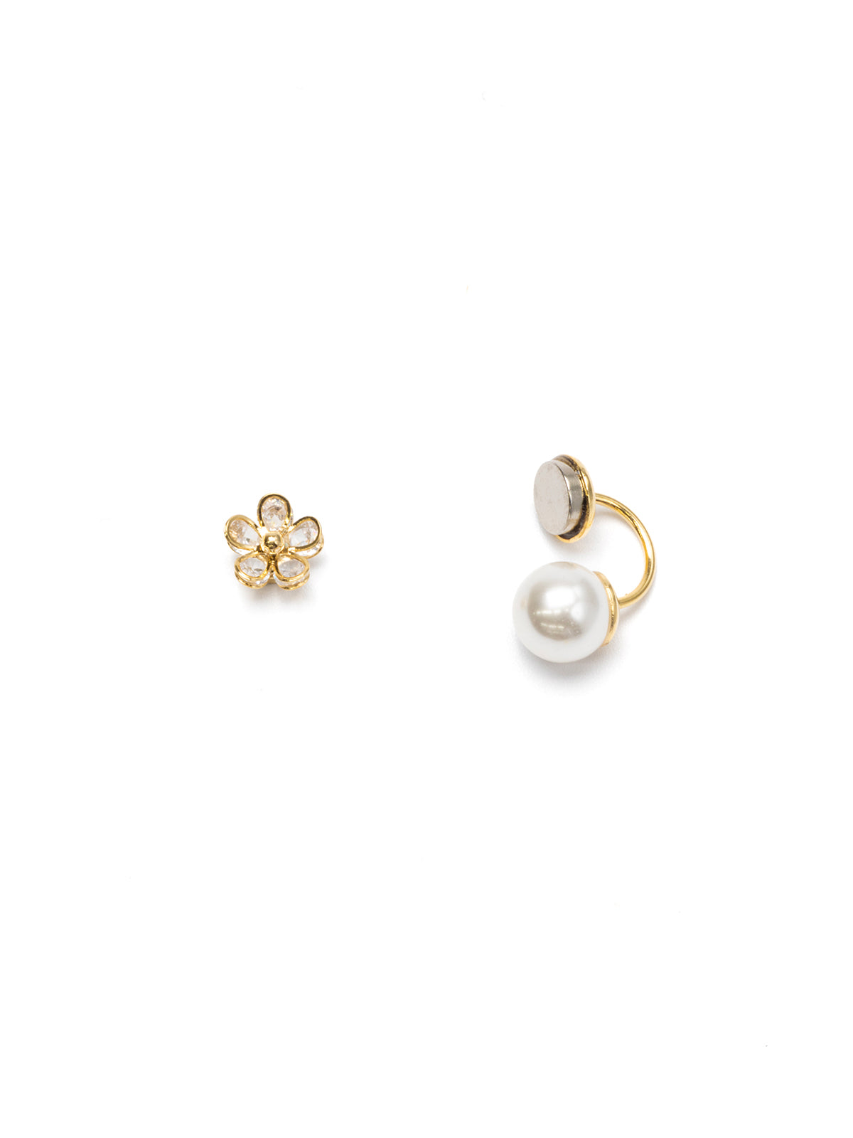 2wayデイジーマグネットピアス