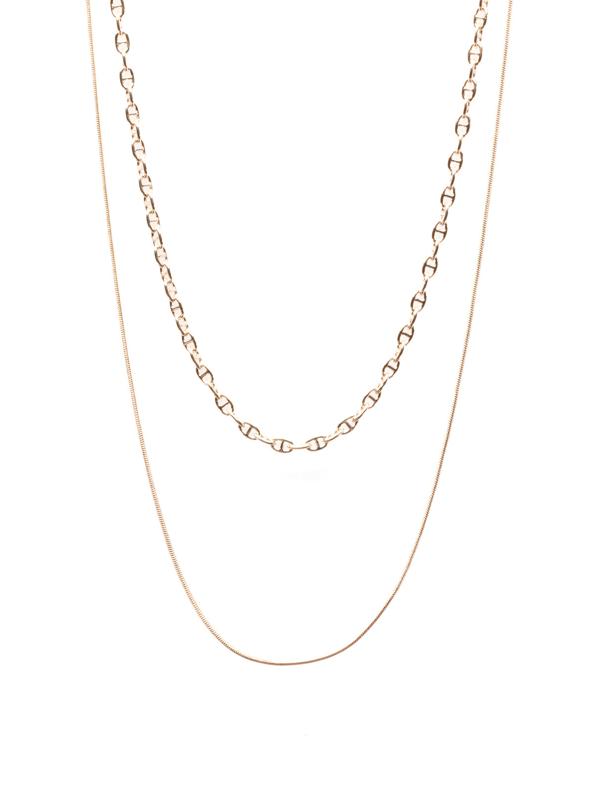 ダブルスネークチェーンネックレス