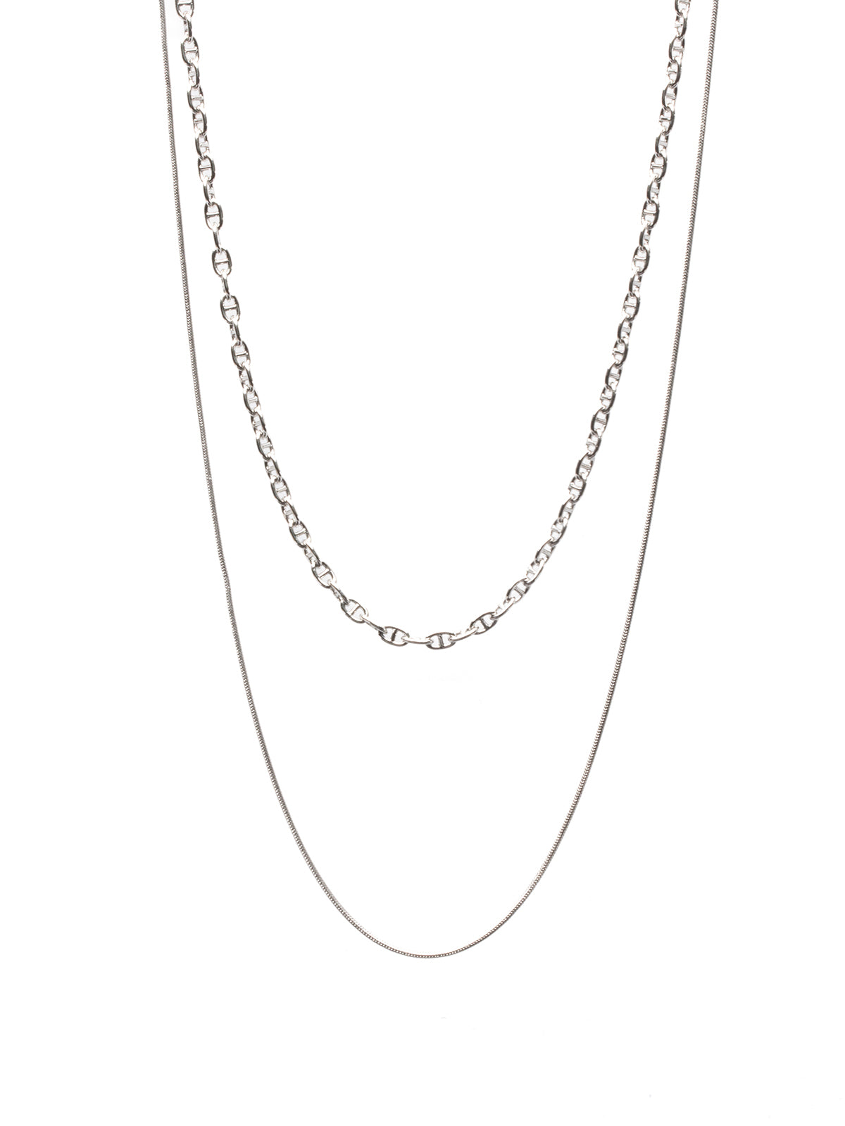 ダブルスネークチェーンネックレス