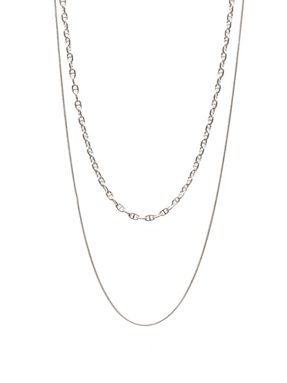 ダブルスネークチェーンネックレス