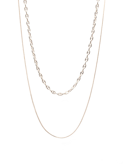 ダブルスネークチェーンネックレス