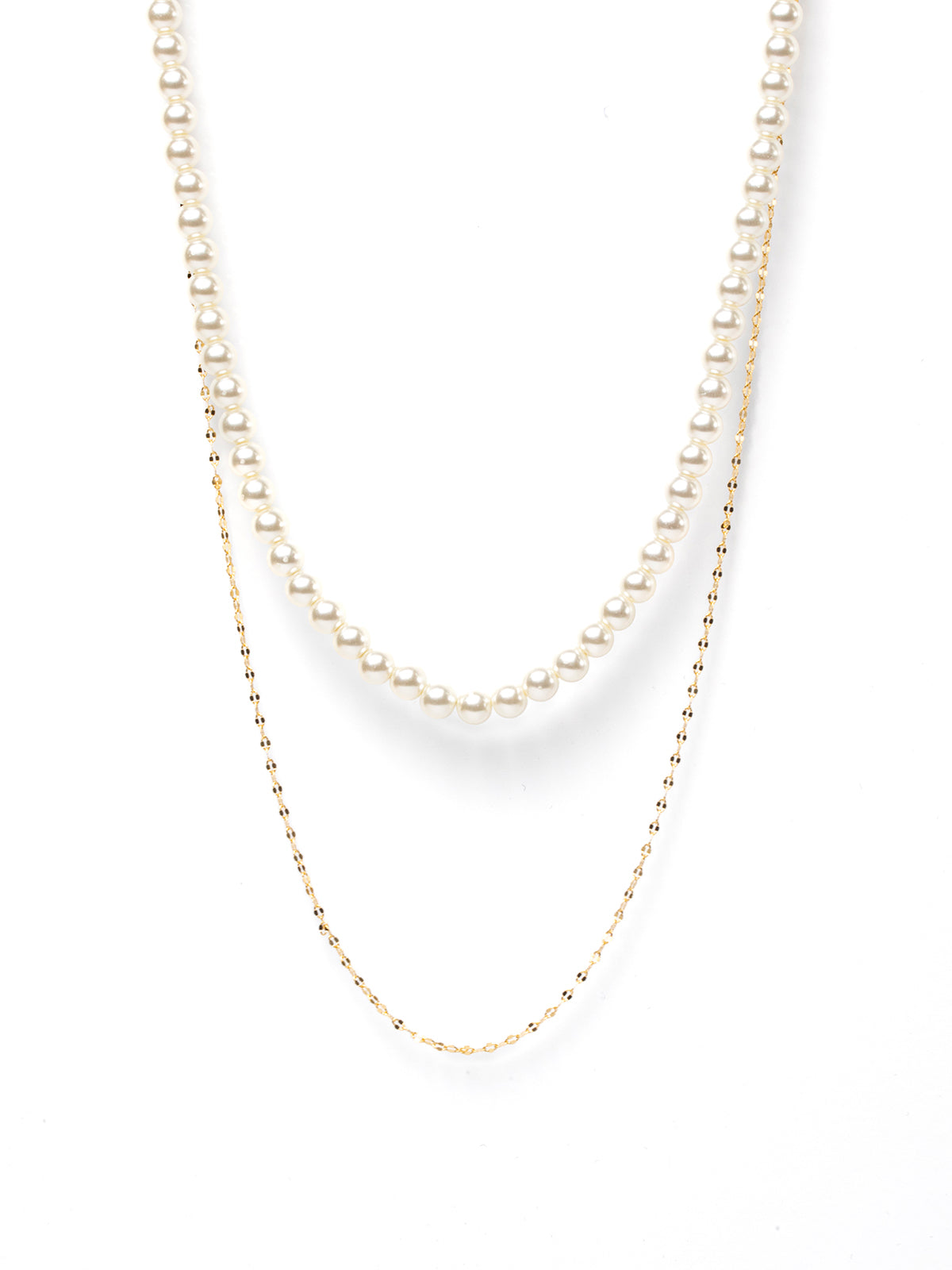 レイヤードパールネックレス