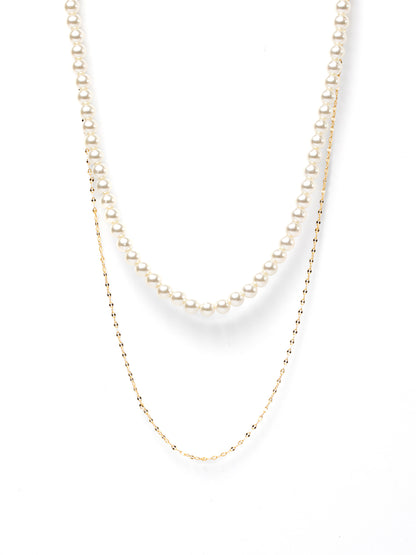 レイヤードパールネックレス