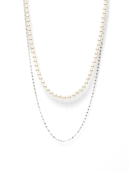 レイヤードパールネックレス