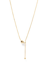 ハートラインネックレス - ゴールド