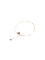 ハートラインブレスレット - ローズシルバー