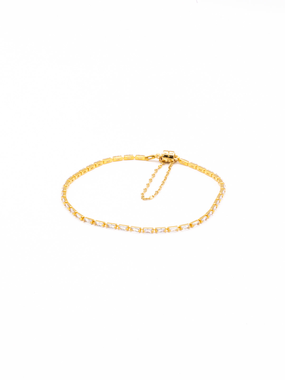 Square Cubic Tennis Bracelet