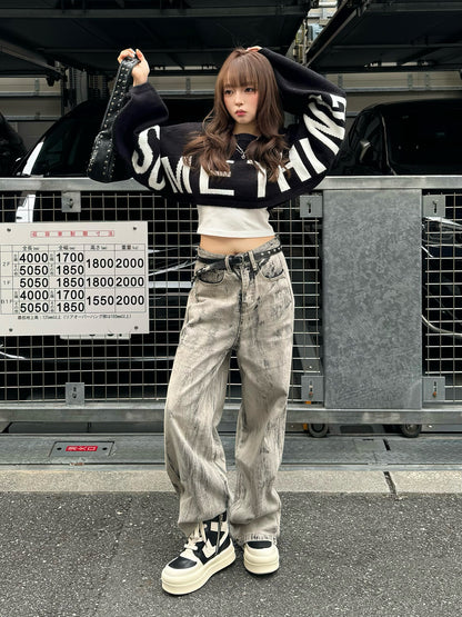 ビッグロゴショートニット