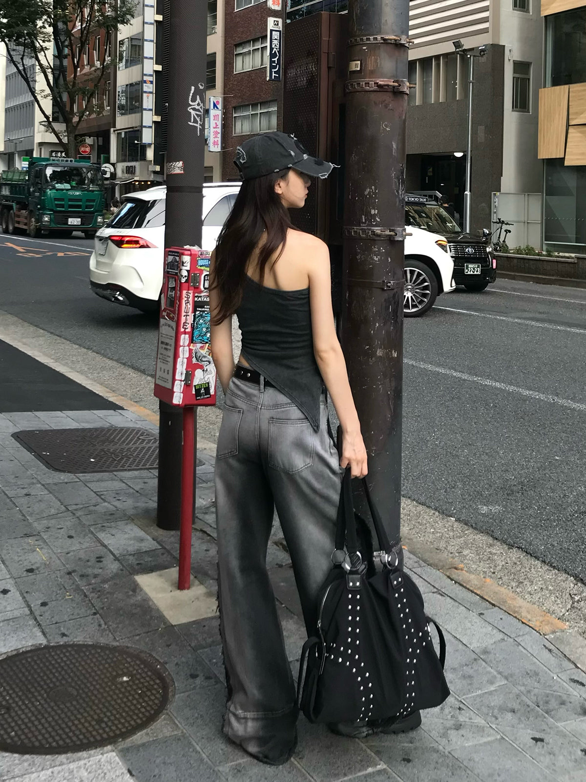 ナンバリングアシメタンクトップ
