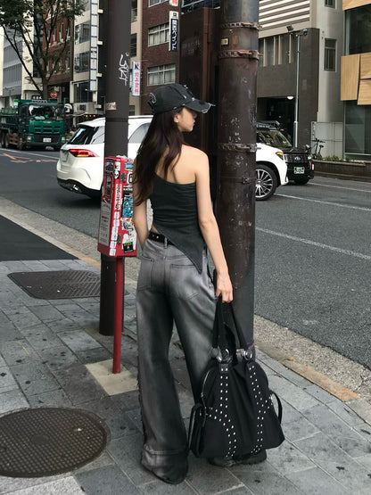 ナンバリングアシメタンクトップ