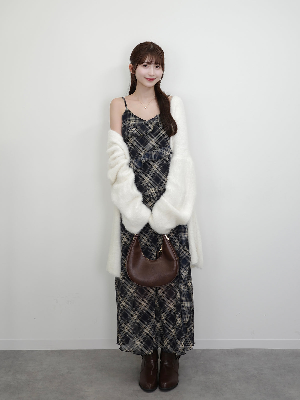 ファーライクカーディガン