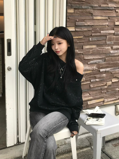 スタッズグリッタースウェット