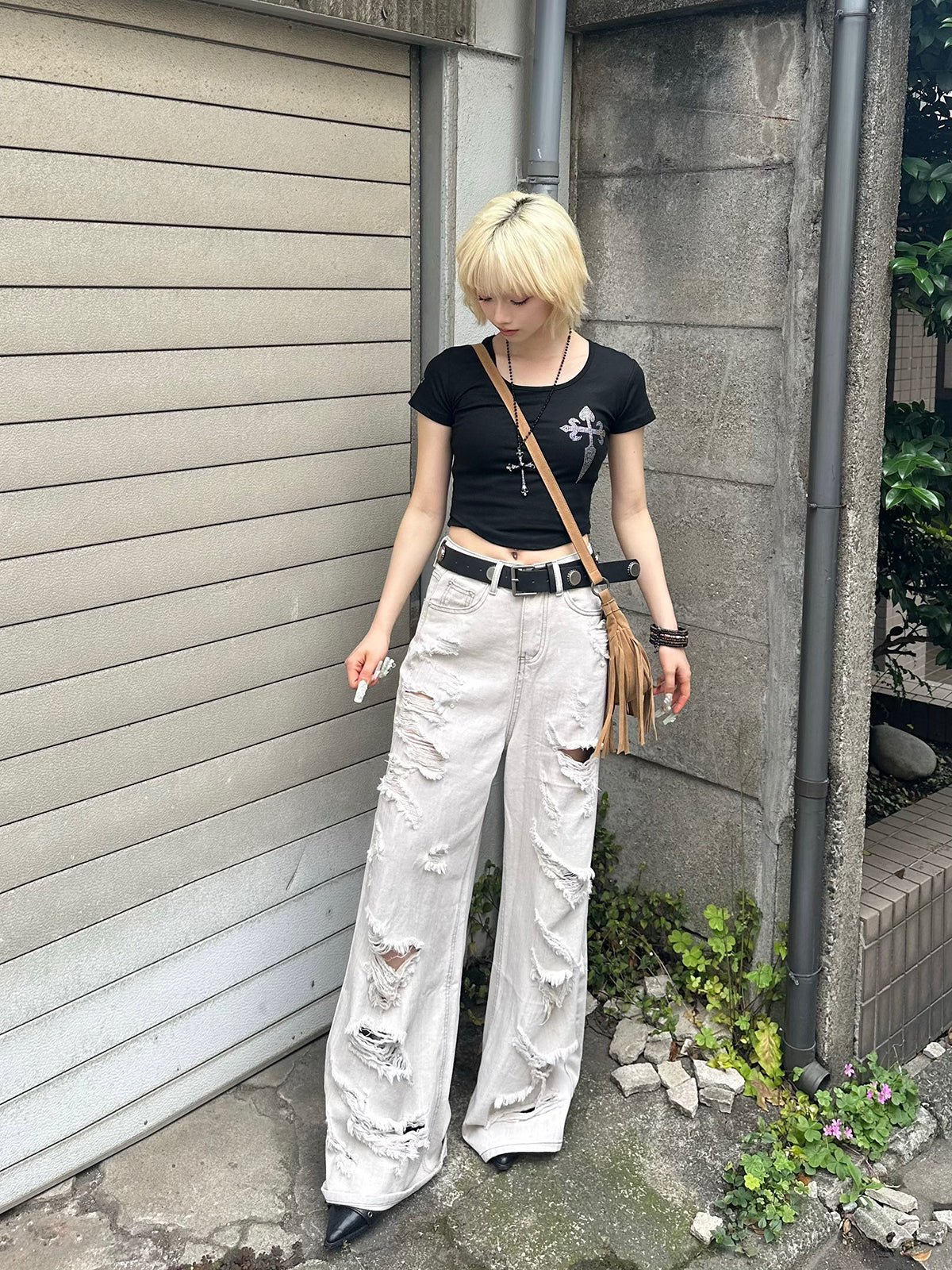 クロスミニTシャツ
