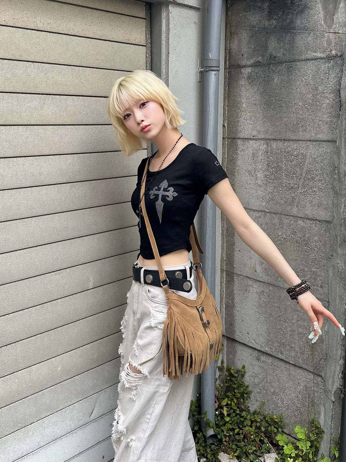 クロスミニTシャツ