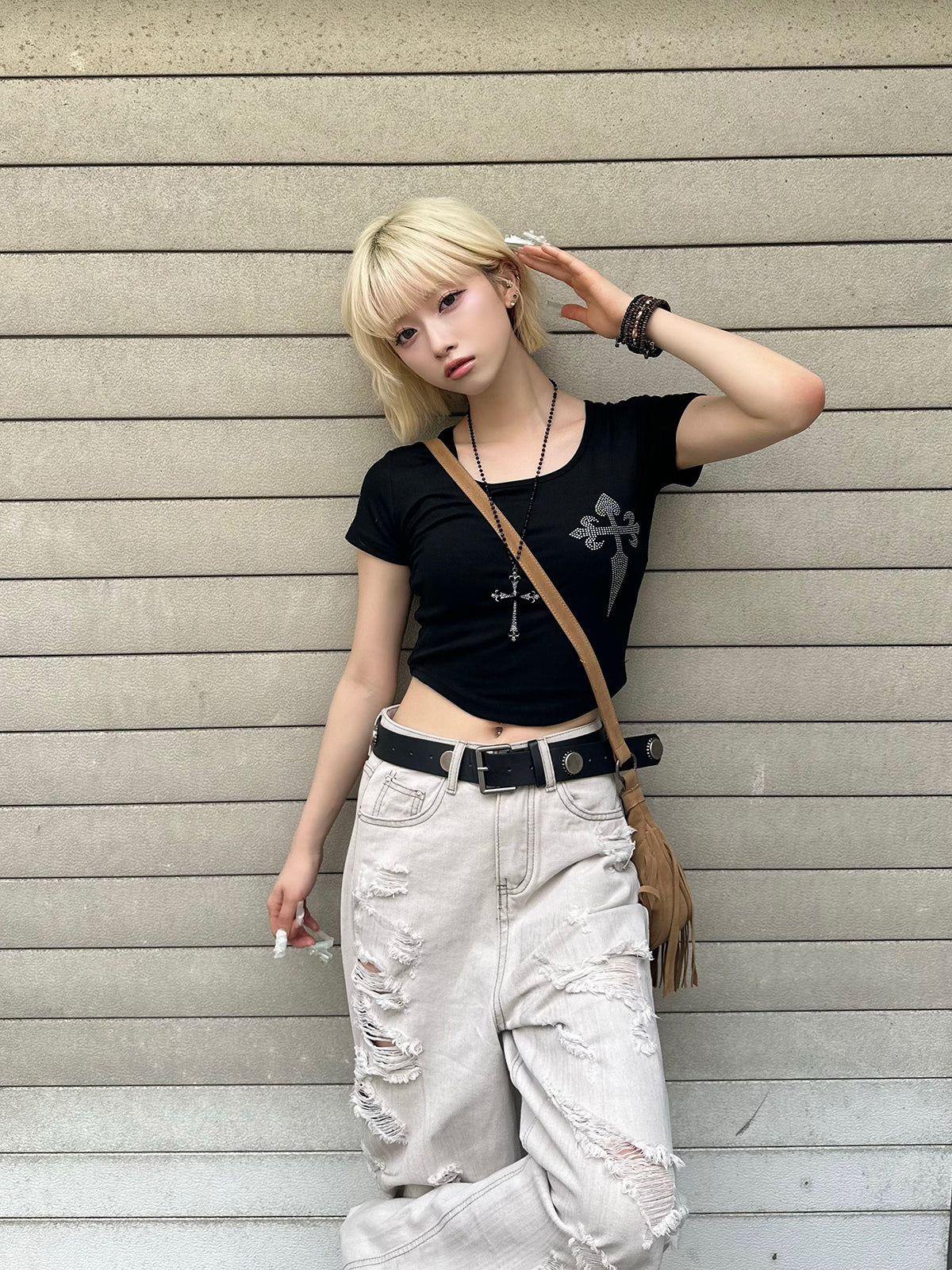 クロスミニTシャツ