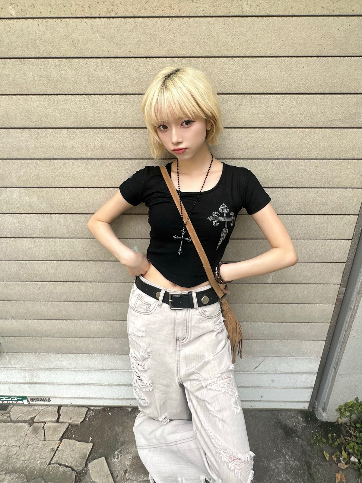 クロスミニTシャツ