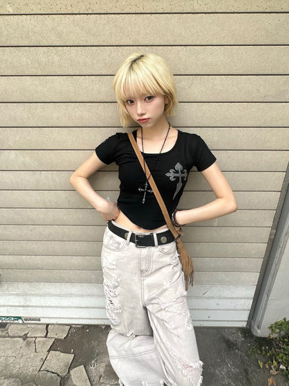 クロスミニTシャツ