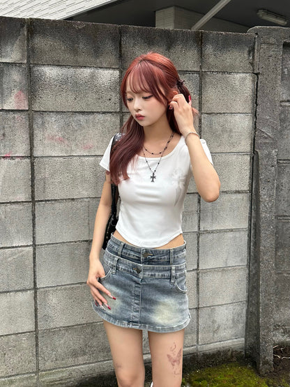 クロスミニTシャツ