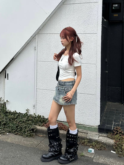 クロスミニTシャツ