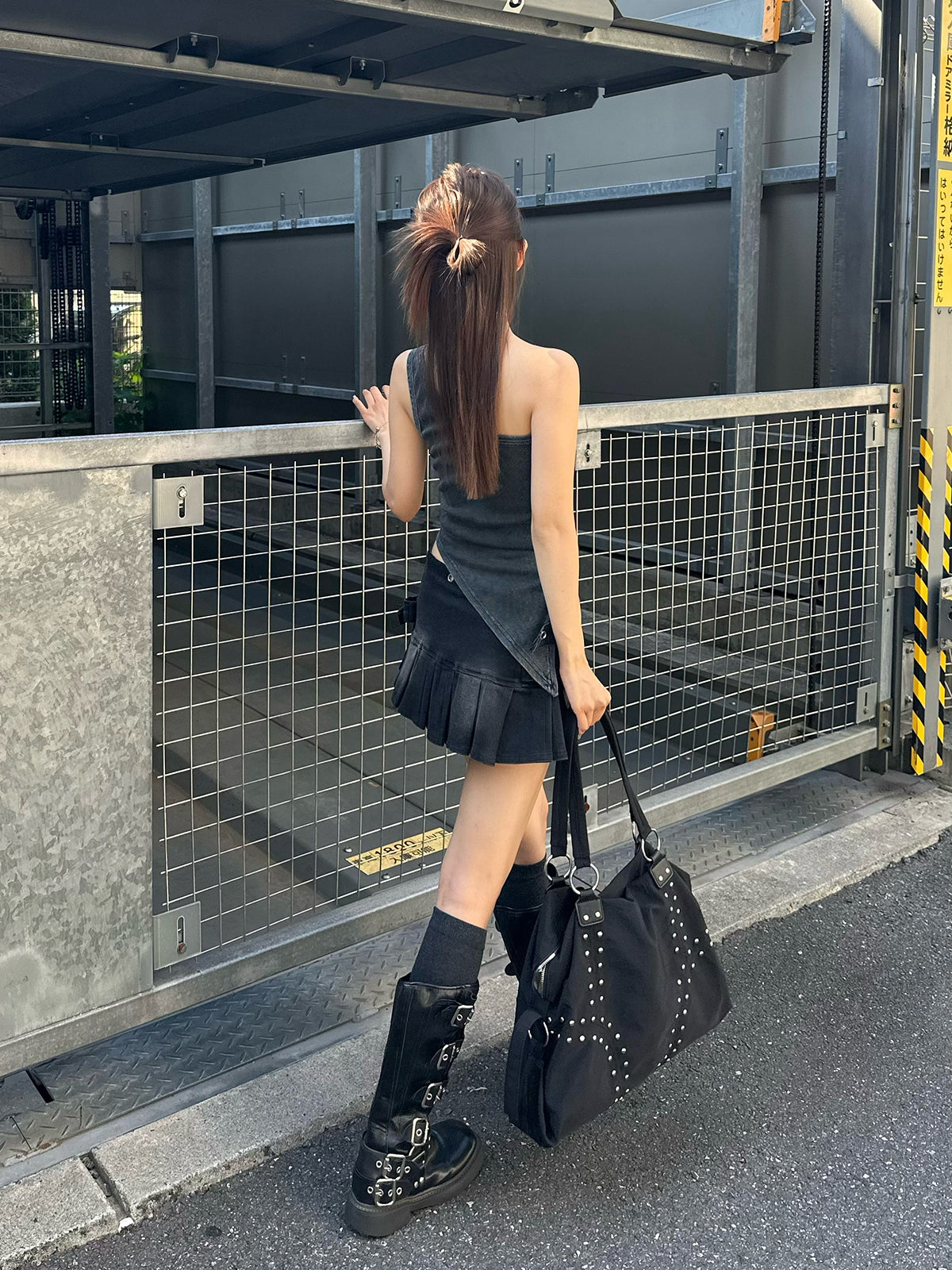 ナンバリングアシメタンクトップ