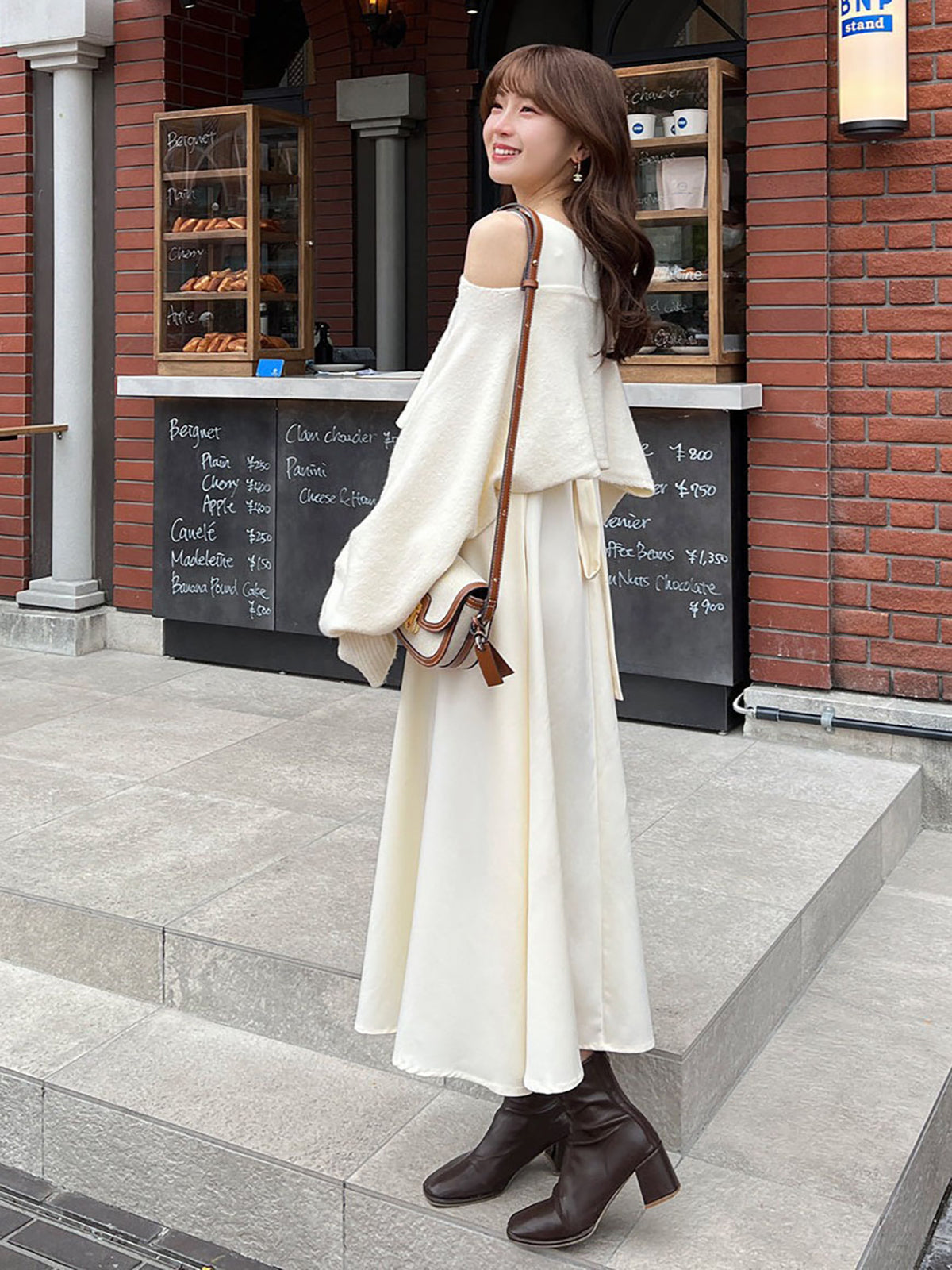 Flared dress knit set
