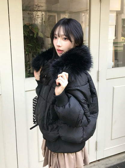 ビッグカラーファータッチブルゾン