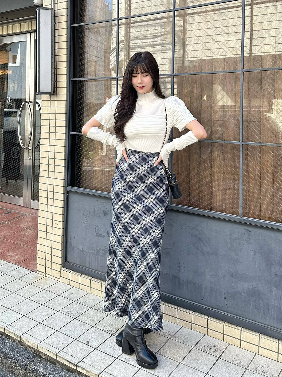 Puff sleeve arm warmer knit