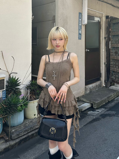 ラウンドスクエアベルトショルダーバッグ