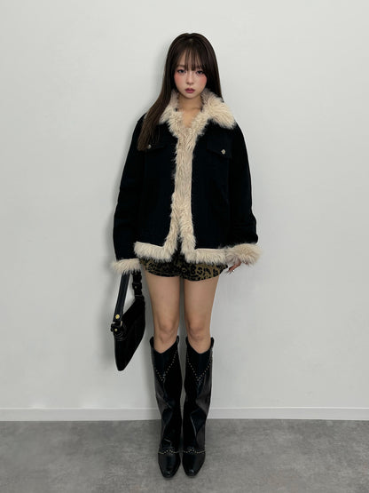 ファータッチミドルデニムジャケット