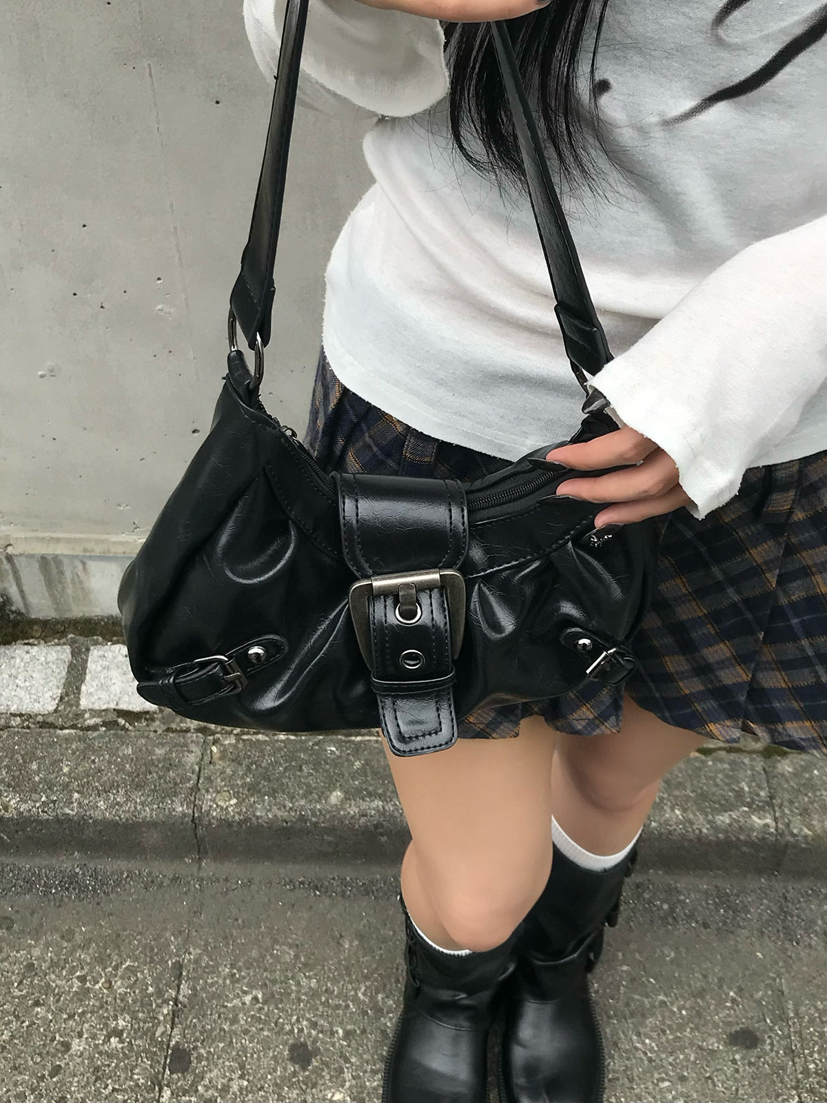 ヴィンテージバックルワンハンドルバッグ