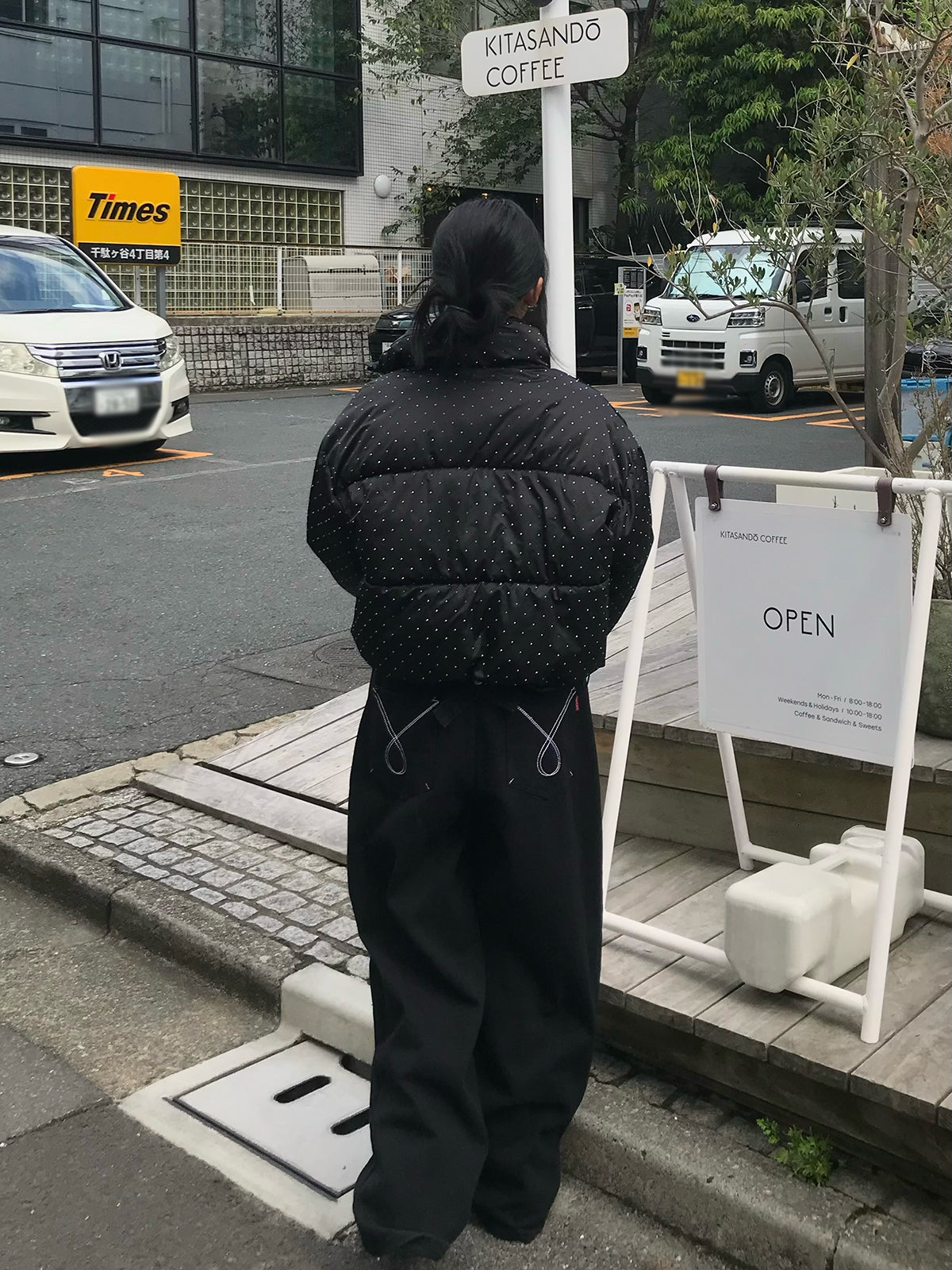 ラインストーンパデッドブルゾン