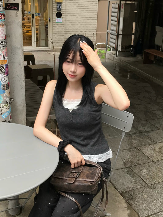 ドッキングレースサマーニットタンクトップ