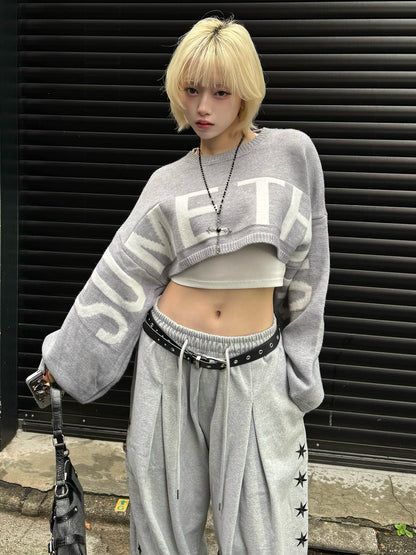 ビッグロゴショートニット