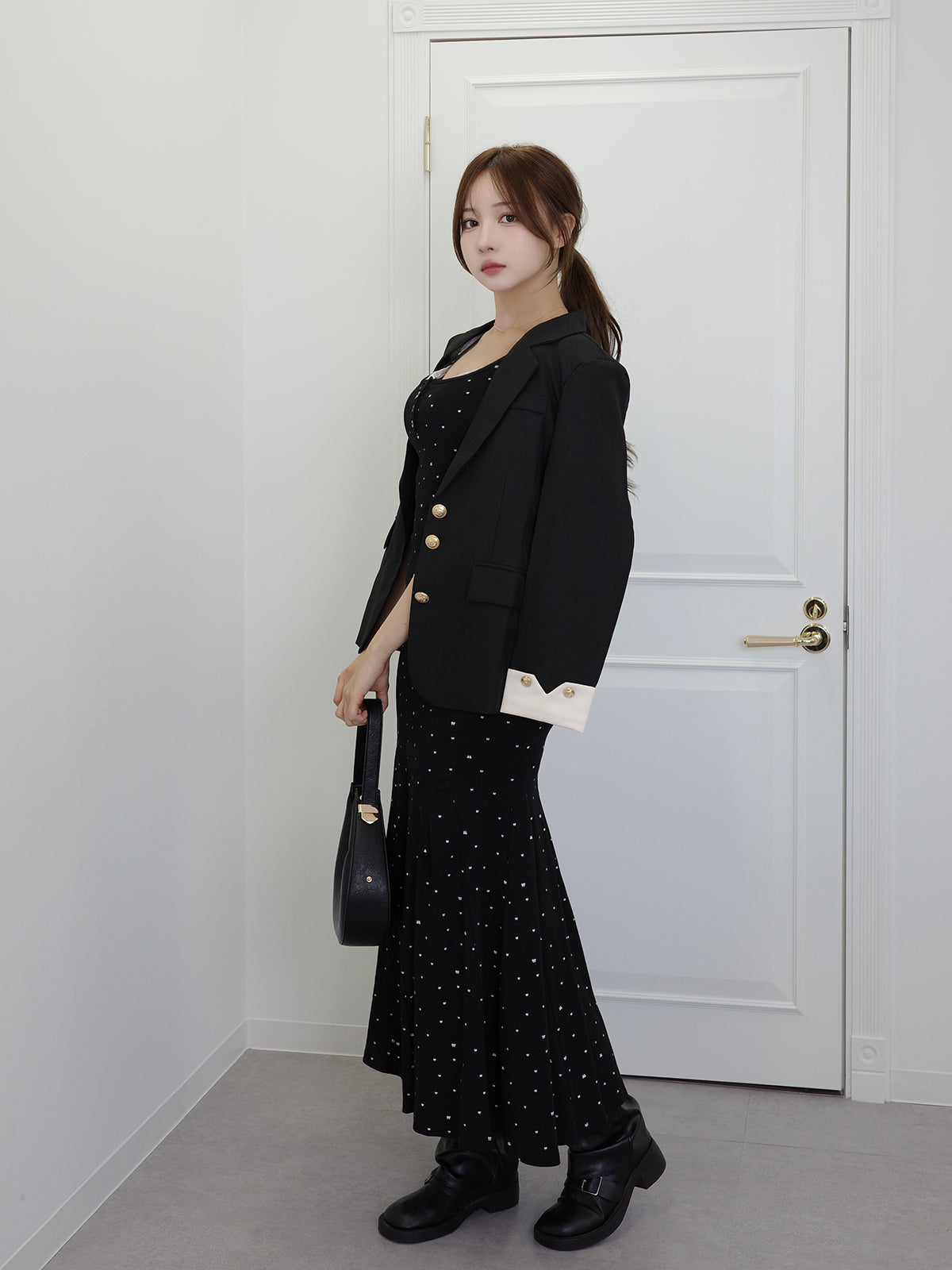 ドッキングリボンマーメイドワンピース