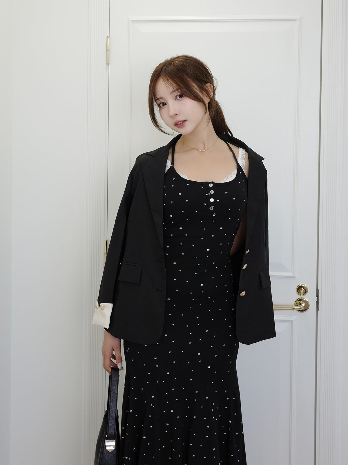 ドッキングリボンマーメイドワンピース