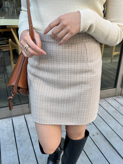 Retro Check Mini Skirt