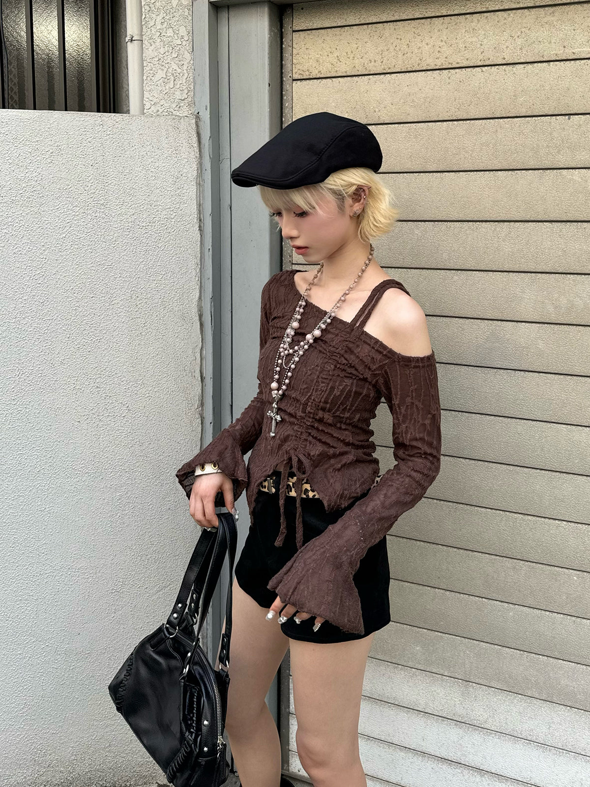 レオパードベルトセットショートパンツ