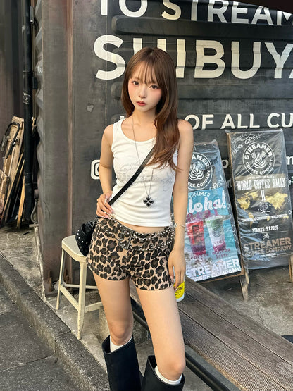 ラインストーンロゴタンクトップ