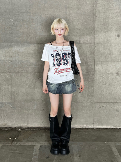 ワンショルスターナンバーTシャツ