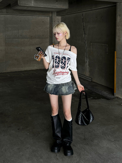 ワンショルスターナンバーTシャツ