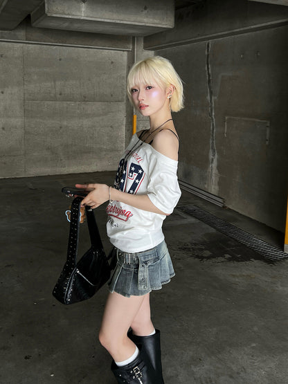ワンショルスターナンバーTシャツ
