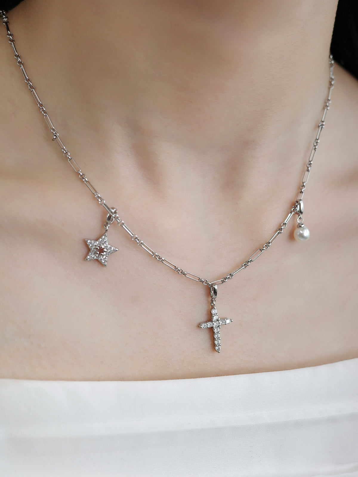 シンプルパールチャーム