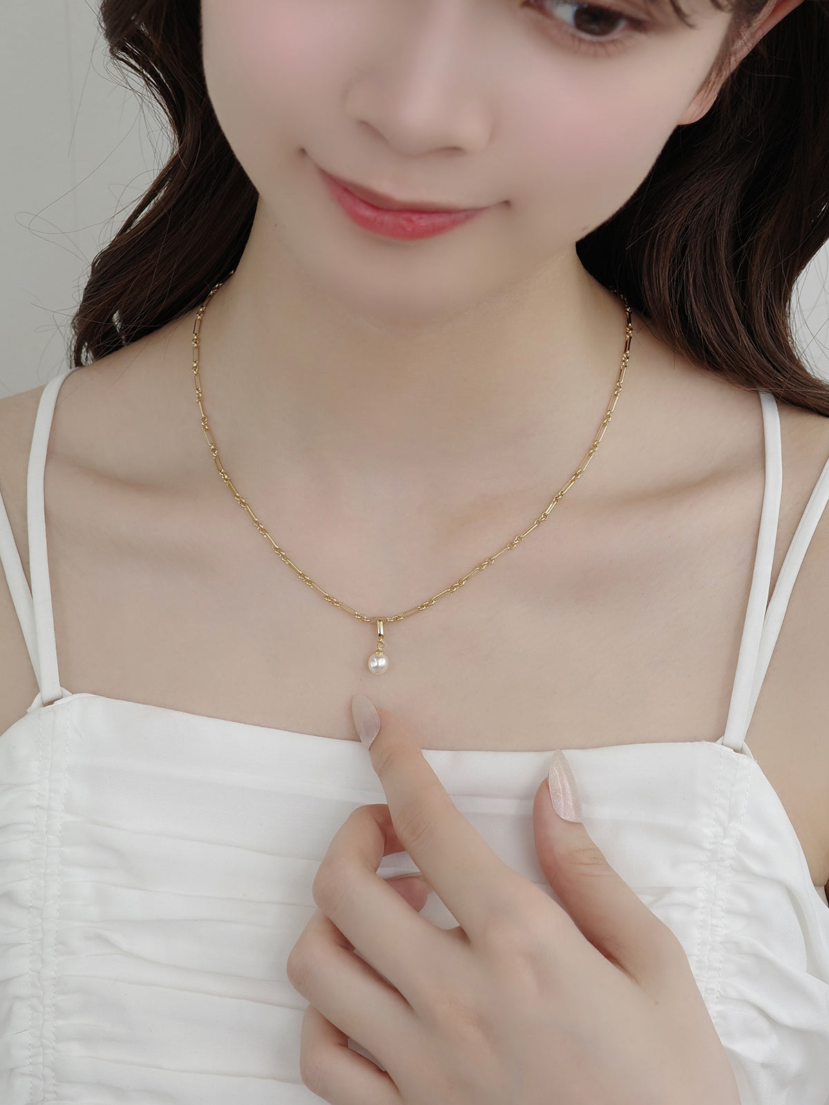 シンプルパールチャーム