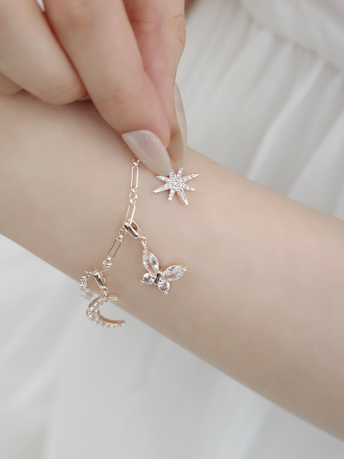 ミックスチェーンブレスレット