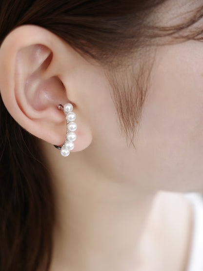 パールラインカーブイヤーカフ