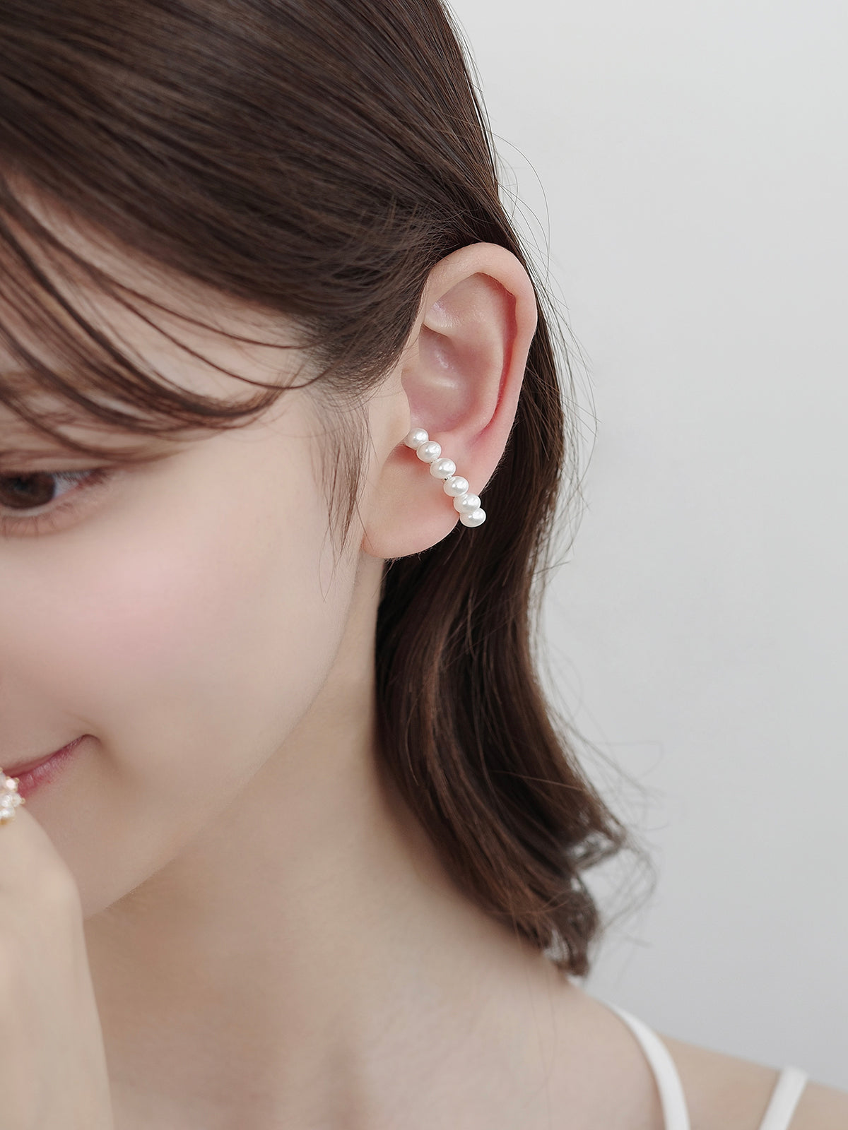 パールラインカーブイヤーカフ