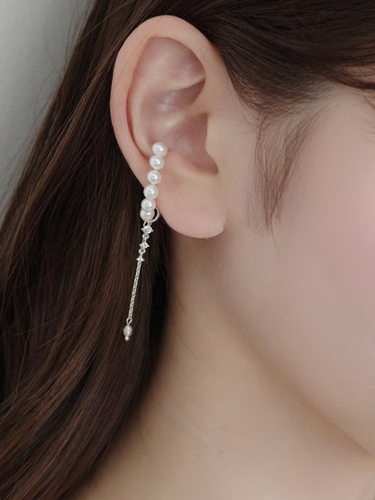 パールラインカーブイヤーカフ